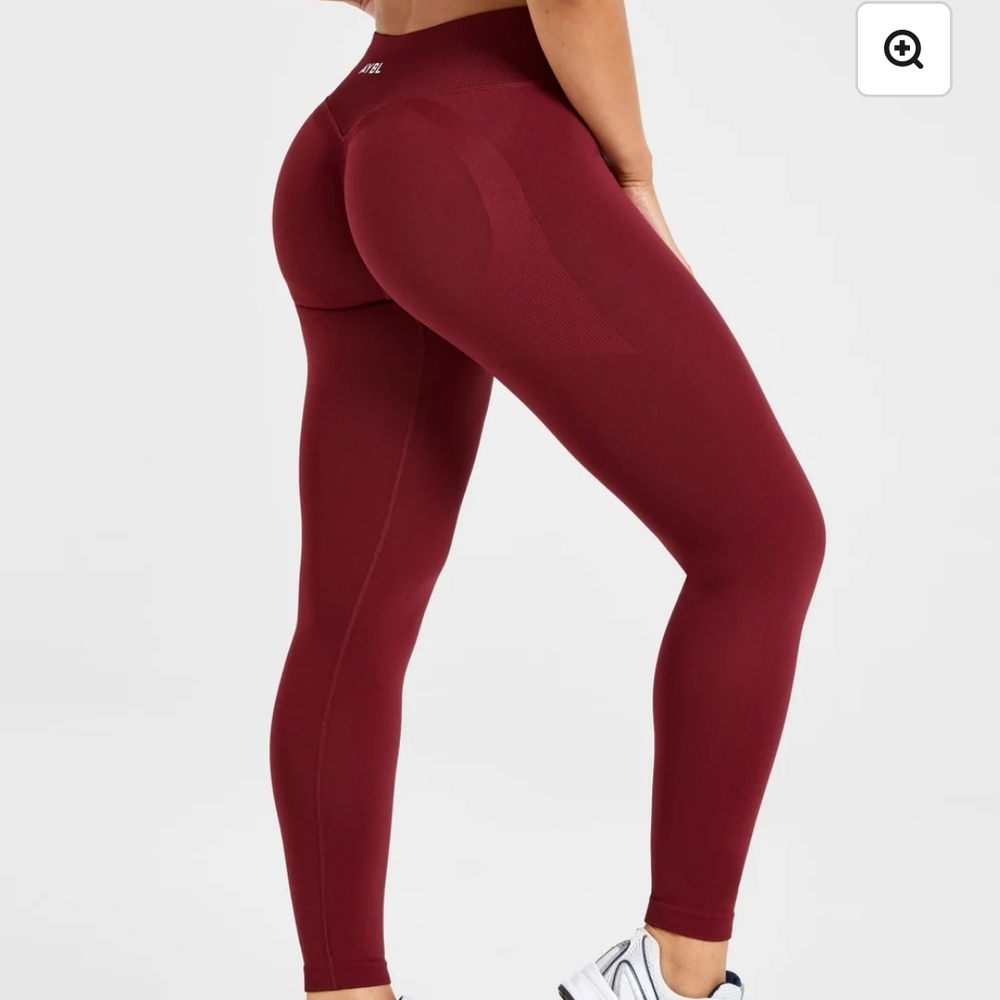 AYBL Deep Red Leggings Size M